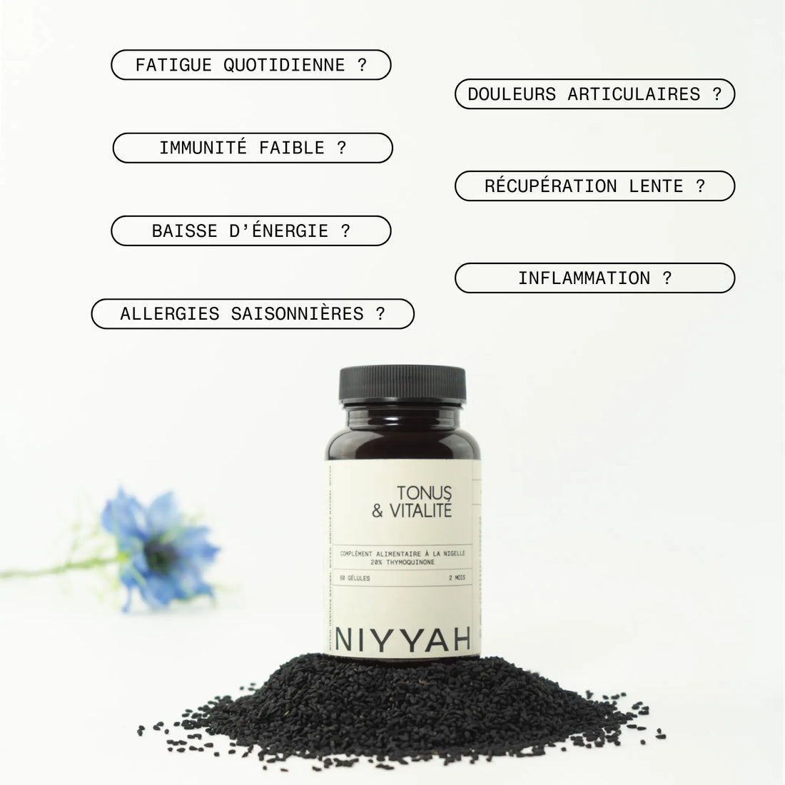 Complément alimentaire fatigue & énergie : Tonus & Vitalité Nigelle