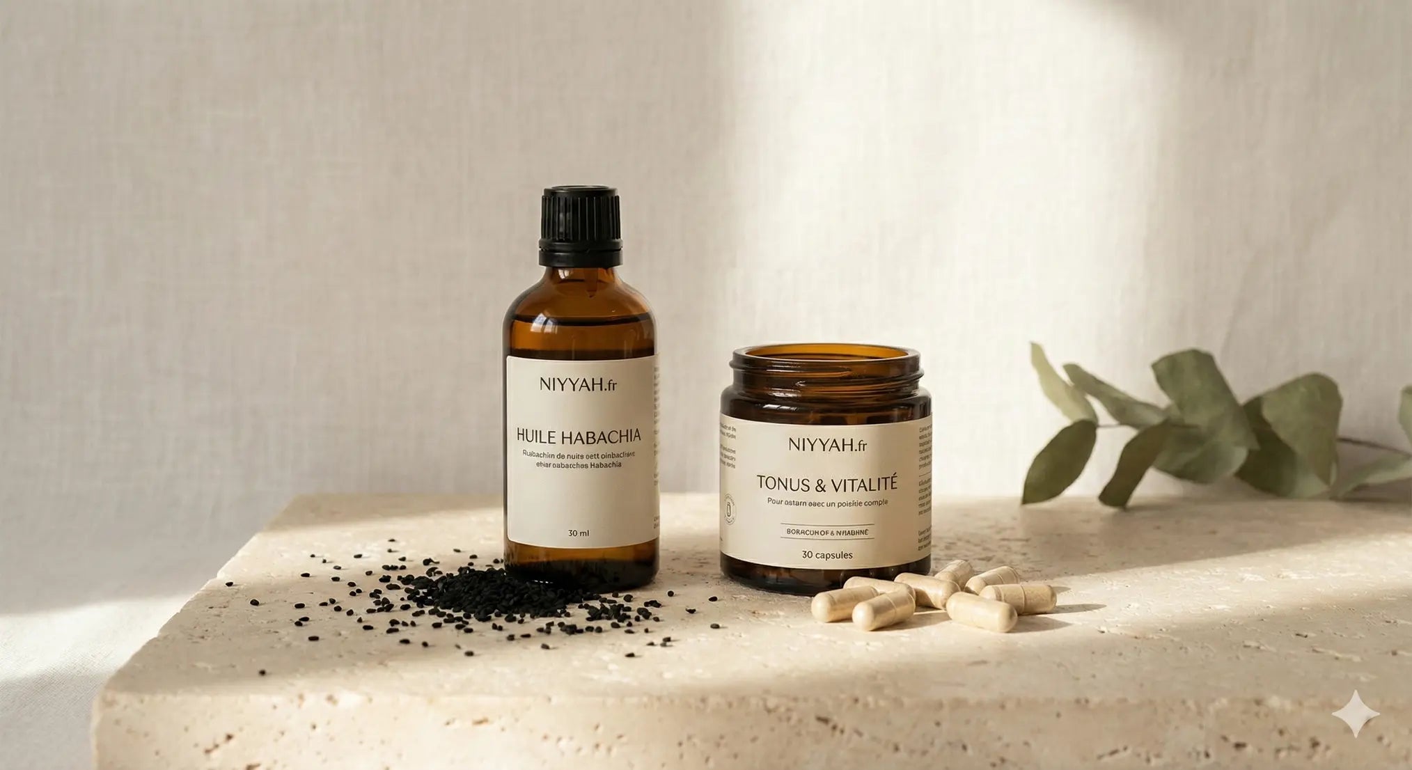 Photographie en lumière naturelle des produits NIYYAH Image