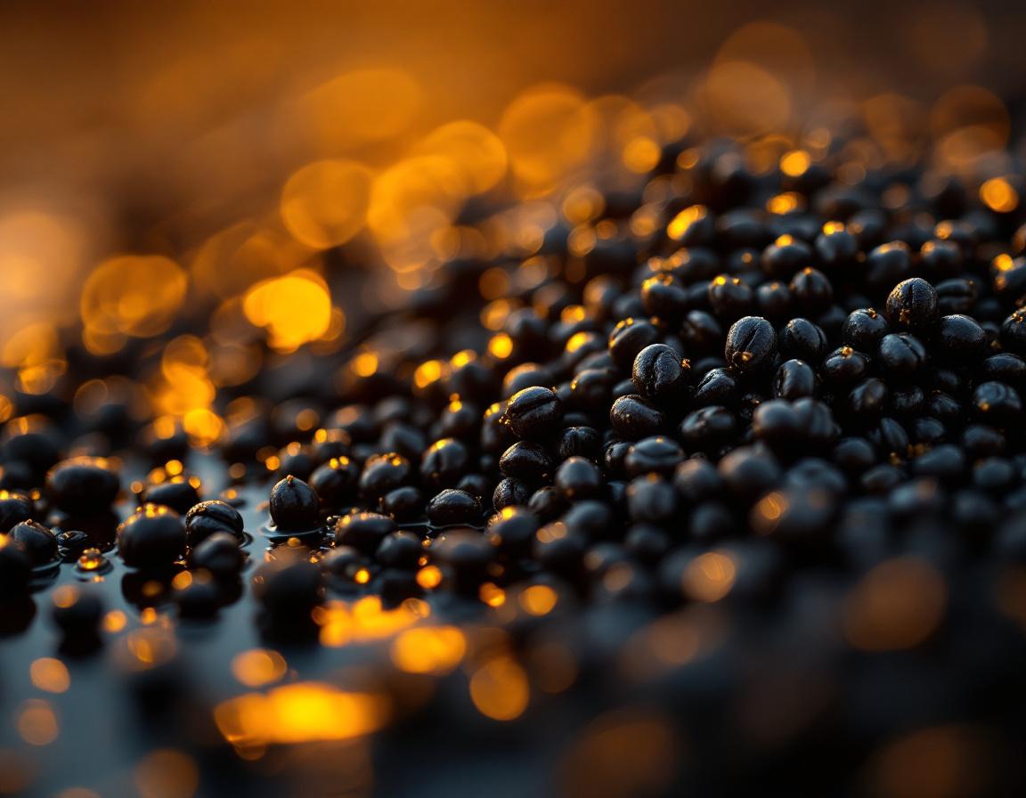 Graines de nigelle perlant d’huile sous l’aube dorée d’Éthiopie, célébrant le bienfait vitamine d3 et la vitalité pure de l’univers végétal. Image