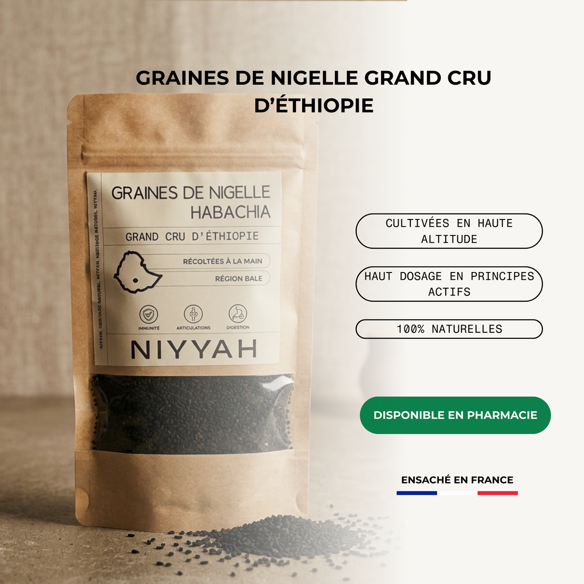Graines de nigelle - grand cru d’Éthiopie 100g