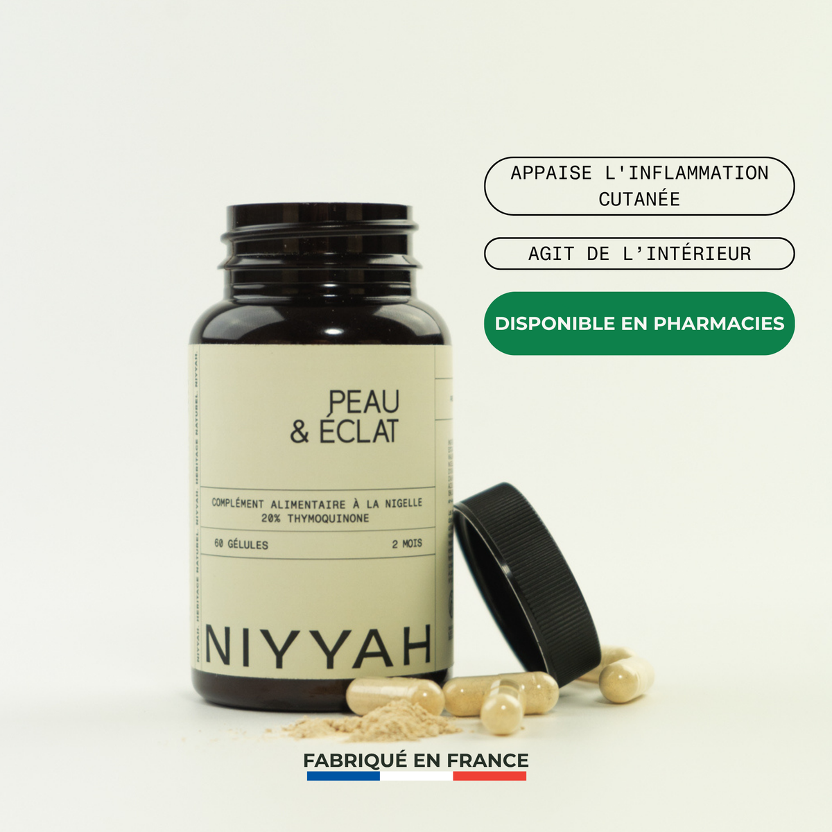 apaise l'inflammation et agit de l'intérieur