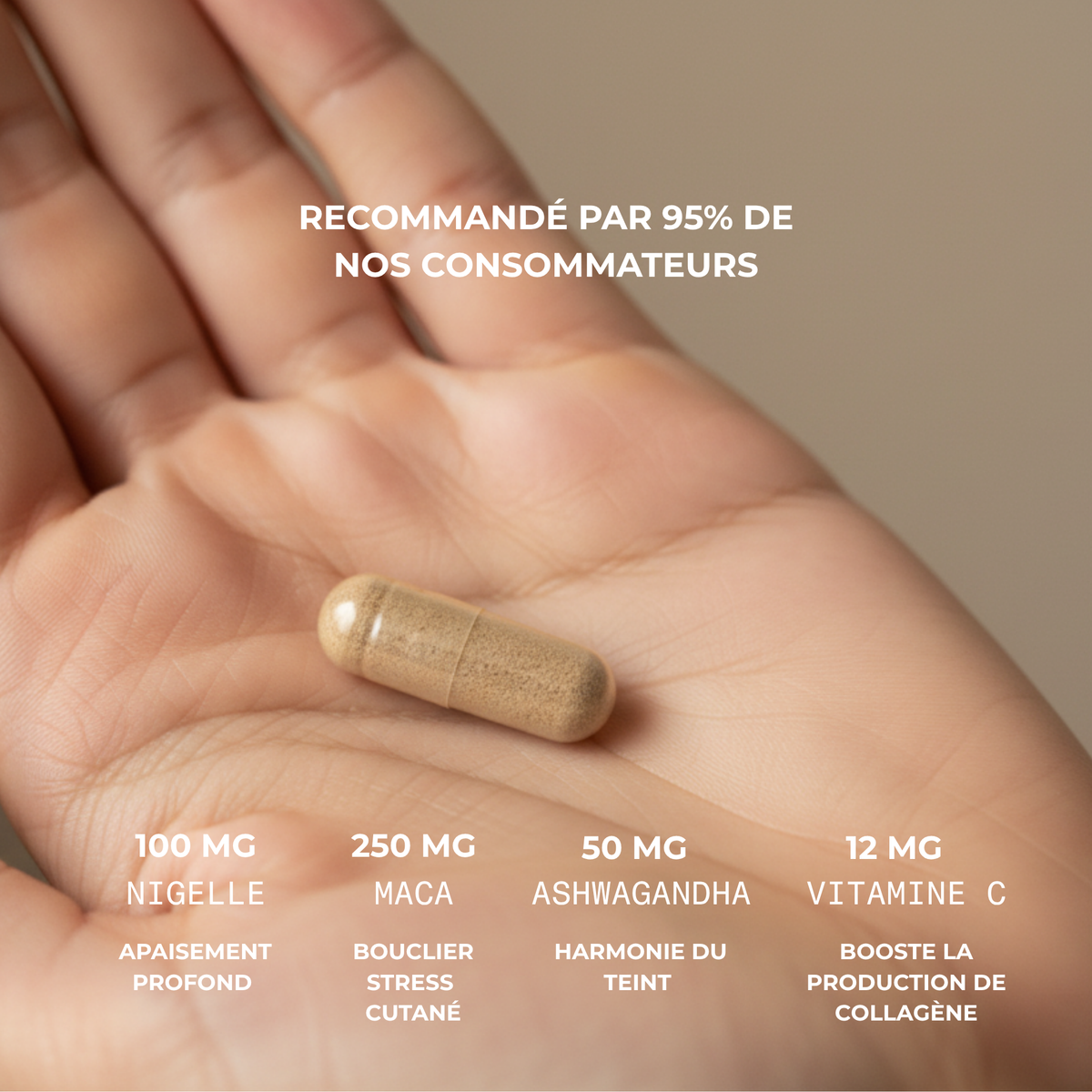 composition avec ingrédients nigelle