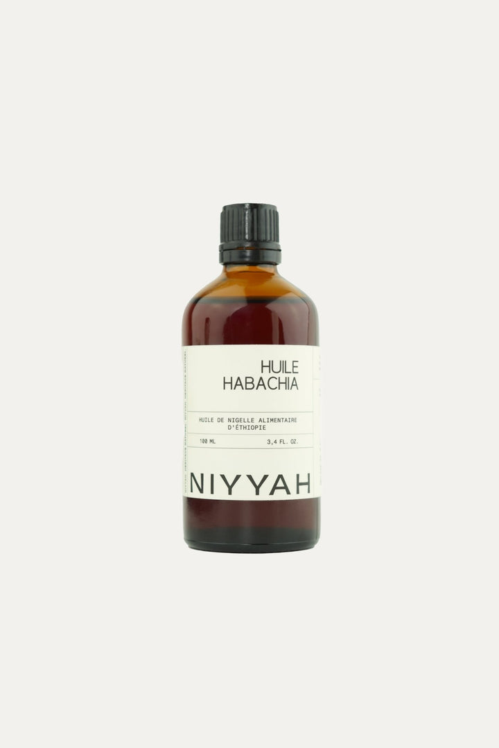 Huile de nigelle pure d'éthiopie habachia – bouteille en verre ambré 100 ml - NIYYAH