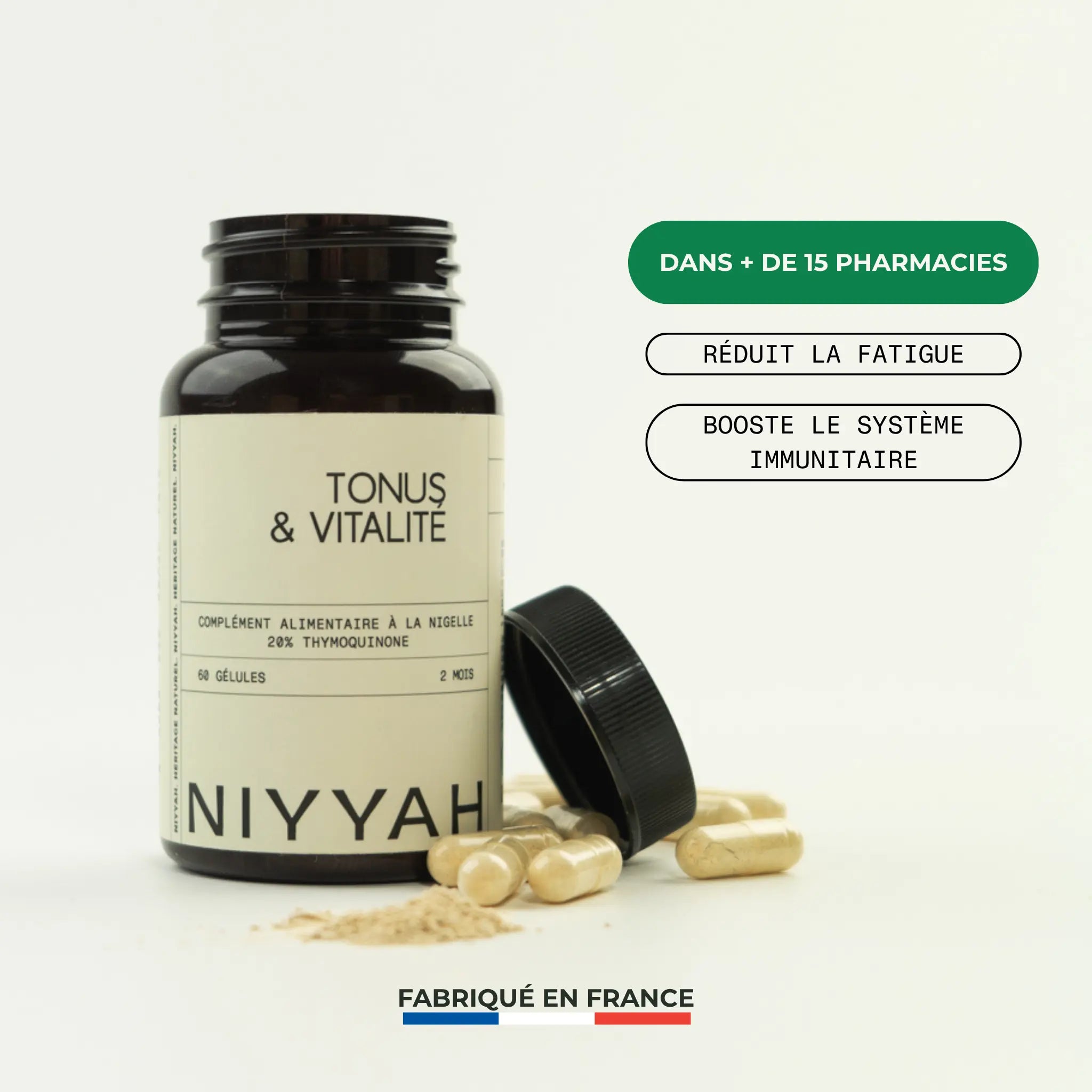 Complément alimentaire fatigue & énergie : Tonus & Vitalité Nigelle